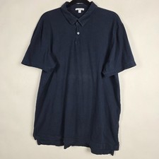 Standard James Perse 100 Supima Cotton Mens Size 4 Short Sleeve Blue Polo