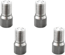 4-Pack 0.7in/19mm Brass Valve Stem Extenders, Tire Valve Exte Size: 0.7in/19mm