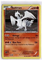 Reshiram BW004 Black & White Black Star Promo Holo Pokemon Card