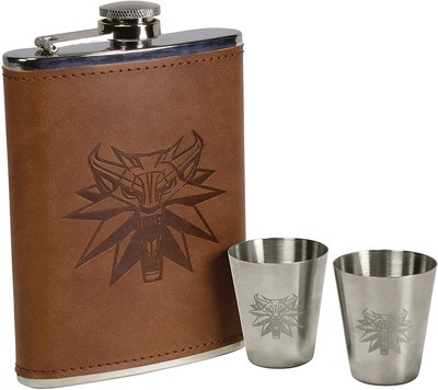 The Witcher 3 Wild Jagd 237ml Flasche Und Shot Glas Set
