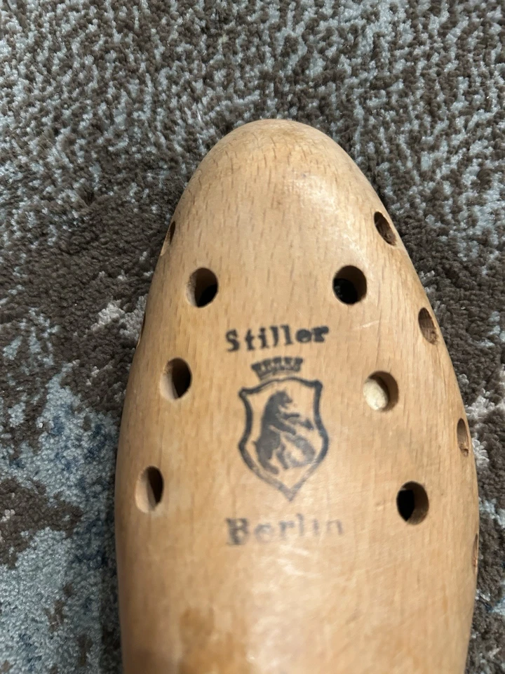 Maca masculina vintage de madeira maciça Stiller Berlin própria Johannes Max Proskauer - Imagem 3 de 4