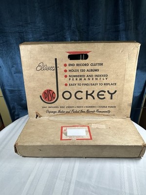 Sealed 1965 Elliott Frey Disc Jockey Record Album Filing System MCM Organizer 