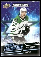 2022-23 Upper Deck Credentials #HA-14 Wyatt Johnston Highly Anticipated