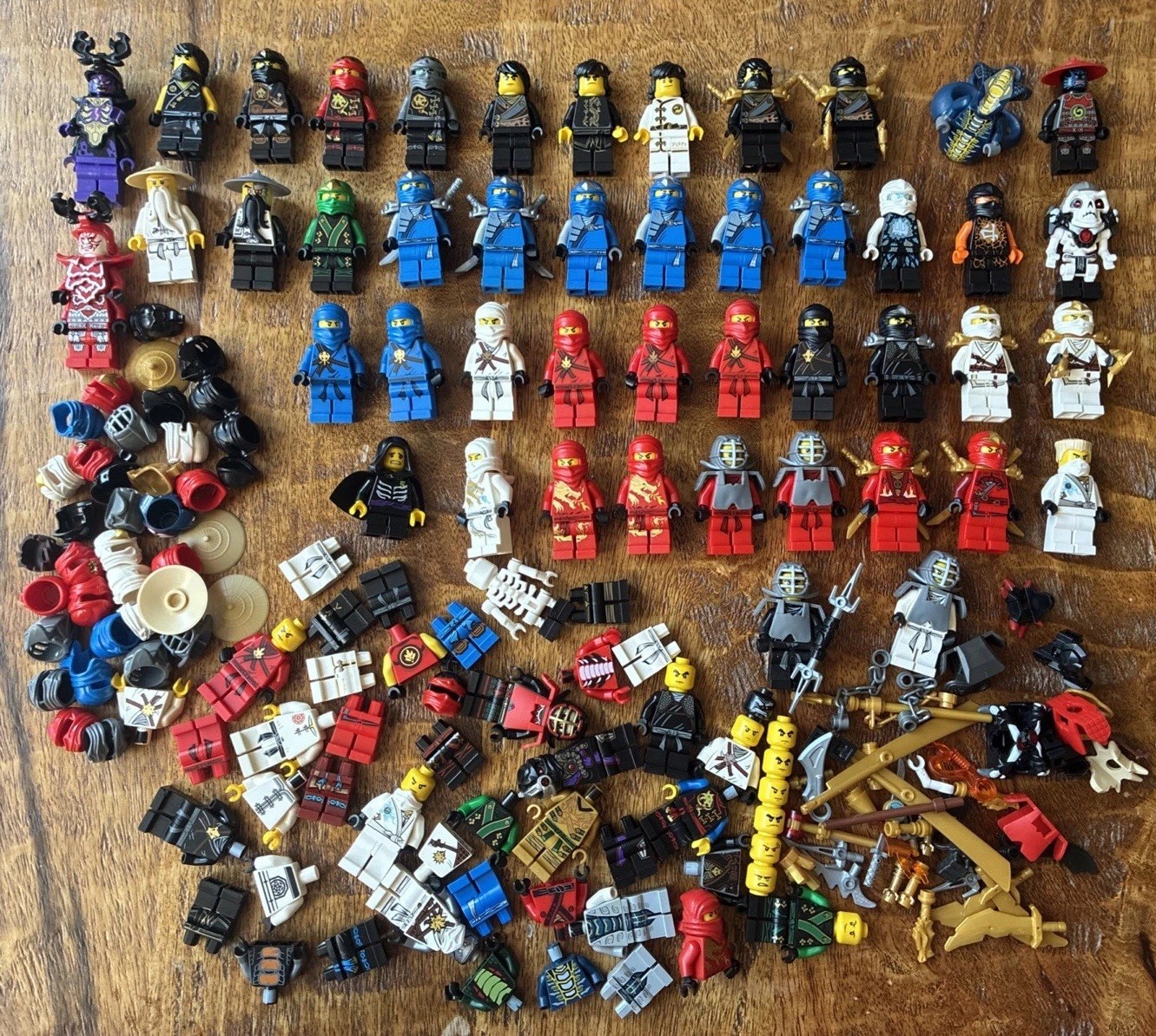 Massive LEGO Ninjago Lot Rare HTF Golden Weapons DX Airjitzu Garmadon Look