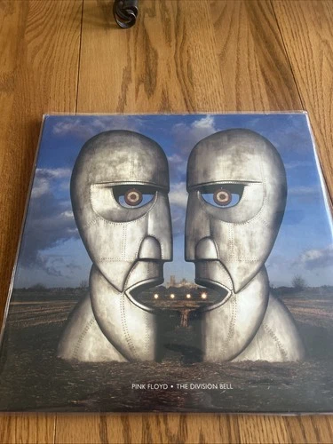 Pink Floyd the Division Bell Transparent Blue Vinyl 1994 Gilmour Vg+ Official
