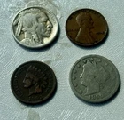 U.S. Coin Lot! Indian Head Cent Wheat Penny Liberty V & Buffalo Nickel. FREE S&H
