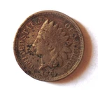 Antique 1861 USA Indian Head Cent Penny, Small Letters