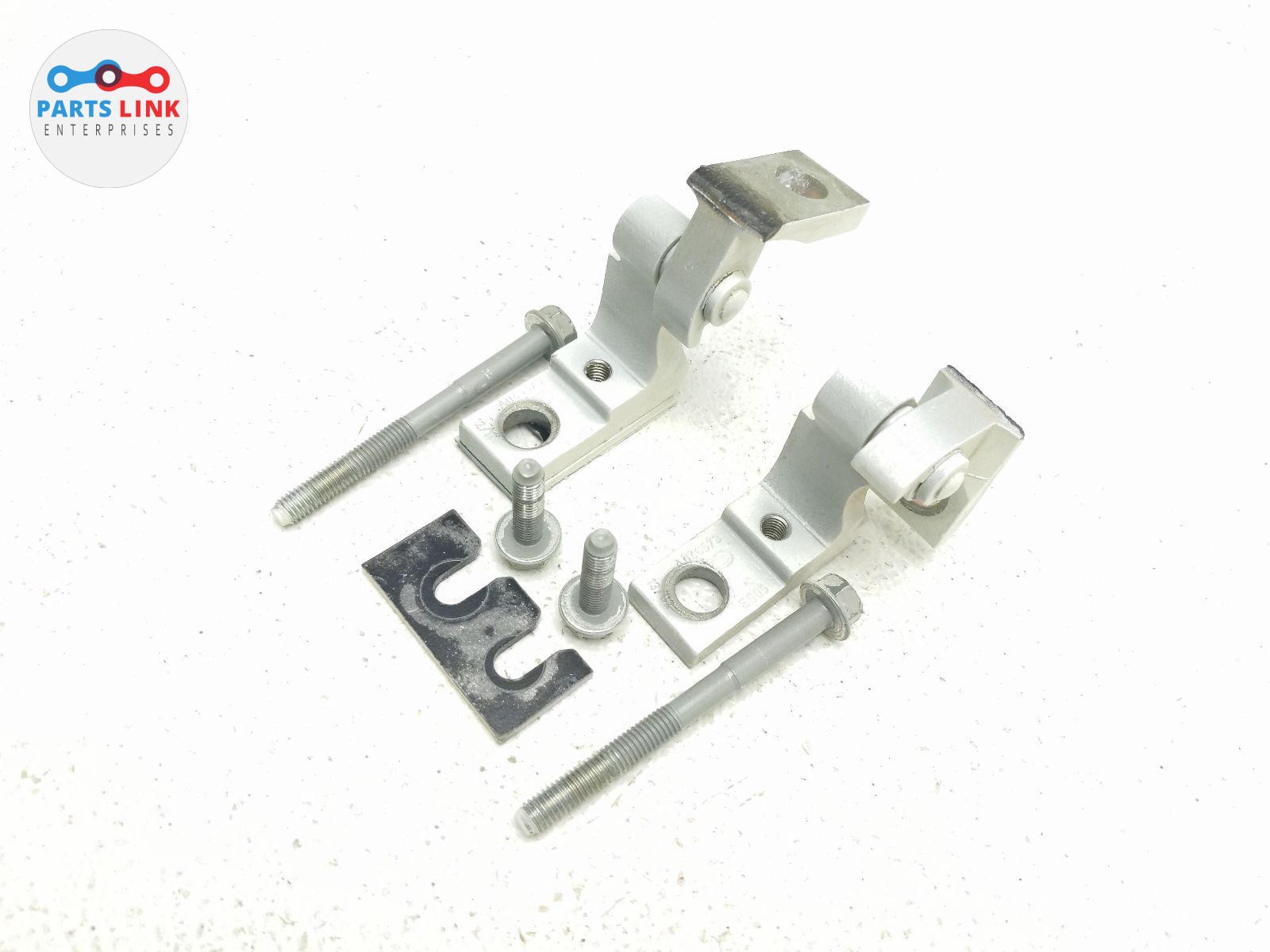 2008-14 FERRARI CALIFORNIA FRONT RIGHT DOOR HINGE MOUNT LINK SET WHITE F149 458