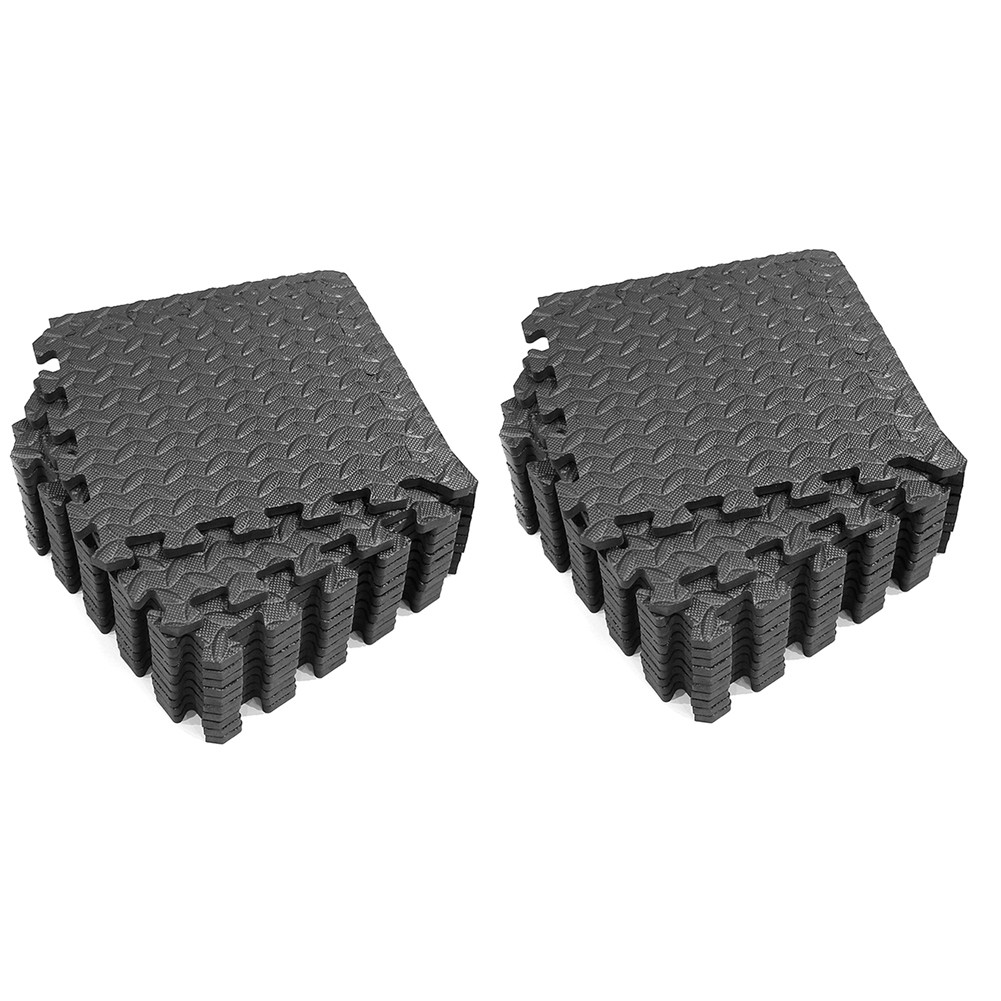 24PCS Interlocking EVA Foam Gym Floor Mats for Fitness & Sports