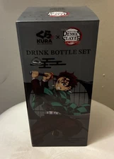 Kura Sushi Demon Slayer Kimetsu no Yaiba Infinity Castle Cup Drink Bottle Set