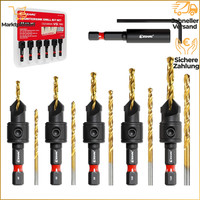 Senkbohrer Set 12 Tlg FüR Holzbearbeitung Mit Magnetischer VerläNgerung Und Box