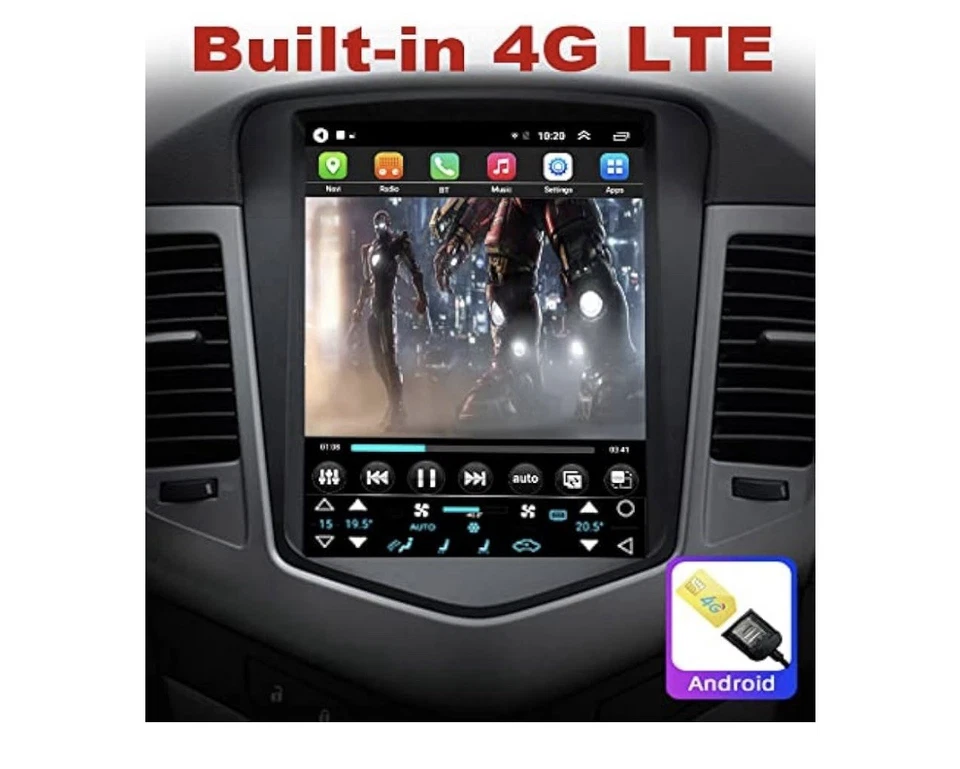 Android 10 Radio for Chevrolet Chevy Cruze 2009-2015 2016 Limited 10.4inch… - Image 4 of 4