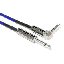 1 Piece - Guitar Instrument Mono Patch Cables Lead 6.35mm 300 cm - 118.11" Blue