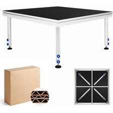 4 4 ft Portable Stage Riser Modular System 24"-41" High for DJ, Wedding, Events