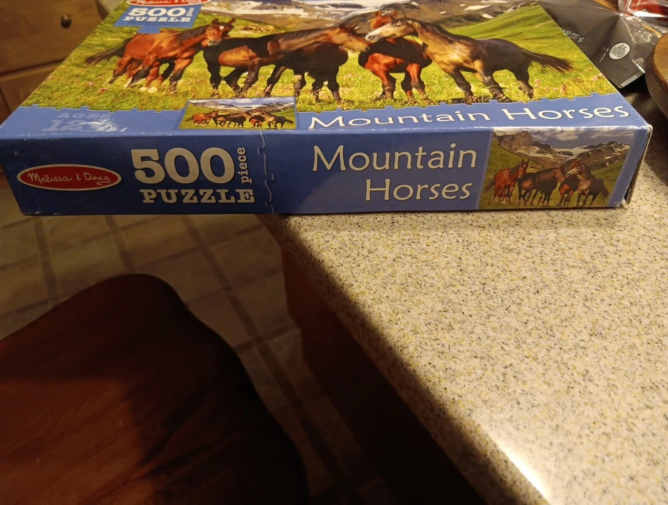Rompecabezas MELISSA & DOUG #9225 "CABALLOS DE MONTAÑA" 500 piezas 26,50" x 19,25" NUEVO EN CAJA Foto 4 de 4