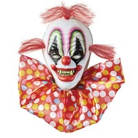 Animierte Halloween Deko Figur Horror Clown Mit Leuchtenden Augen 40 Cm