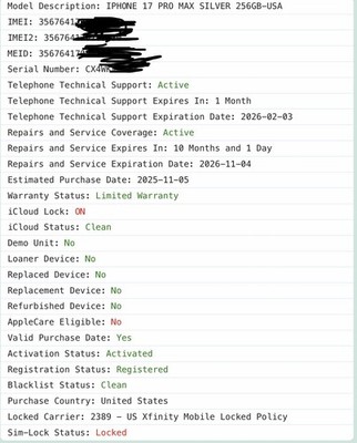 Carrier, Network, Simlock Status Check Service, iPhone, All Models, Fast