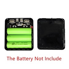 DIY 3x18650 Flat Battery Power Bank Box Shell Case Fast Charger Power Display D