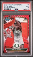 2022-23 Bowman U University Chrome #68 Kel’el Kelel Ware Red Refractor 2/5 PSA 9
