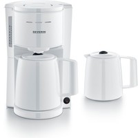 Severin Ka 9309 Filterkaffeemaschine 2 Thermokannen Weiß