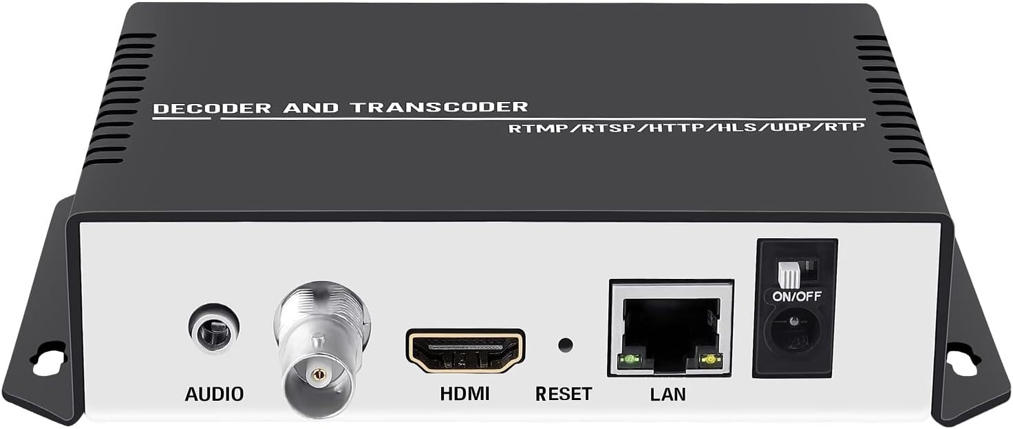 4K HD Video Encoder Transcoder Decoder for RTSP M3U8 RTMP UDP HLS To HDMI