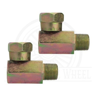 3/8'' NPTF Male x 3/8'' NPSM Female Swivel 90 Degree Elbow, 1501-06-06, 2 pcs