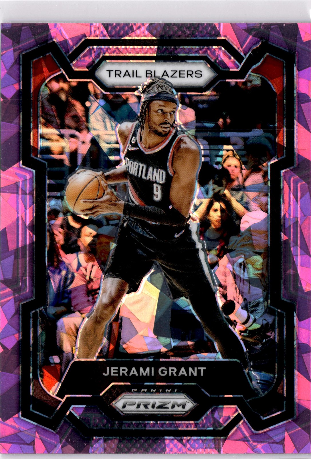 2023-24 Panini Prizm #70 Jerami Grant Prizms Pink Ice (BK)