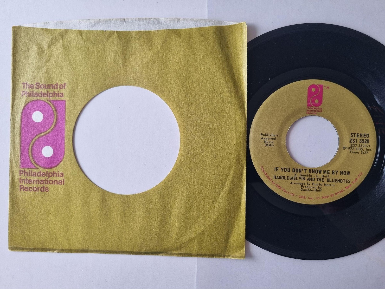Harold Melvin and the Bluenotes - If You Don't Know Me by Now 7'' Vinyl US