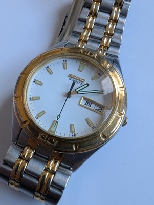 Men's Seiko Two-Tone Quartz Watch (7N43-7111) | eBay