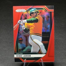 2025 Panini Prizm Reggie Jackson #202 Red Power Prizm /299 Athletics
