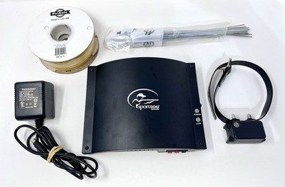 SportDog RF-104A InGround Dog Fence Transmitter With Collar Plus Extras
