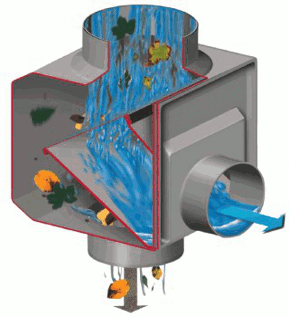 Regendieb Rainthief Rainwater Harvesting Garantia Downpipe Filter Diverter Grey