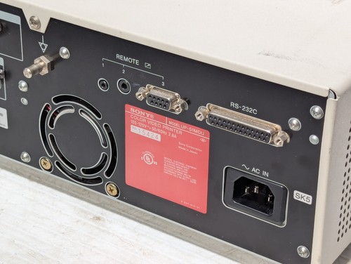 Sony UP-51MDU Medical Color Video Printer, Powers ON RS-232C Port, Made in Japan - Picture 10 of 14