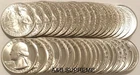 ROLL (40) 1976 S WASHINGTON QUARTER DOLLAR 40% SILVER GEM BU BICENTENNIAL