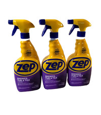 Zep SHOWER TUB  TILE Cleaner 32oz x 3 pack Remove Soap Scum Calcium Limescale