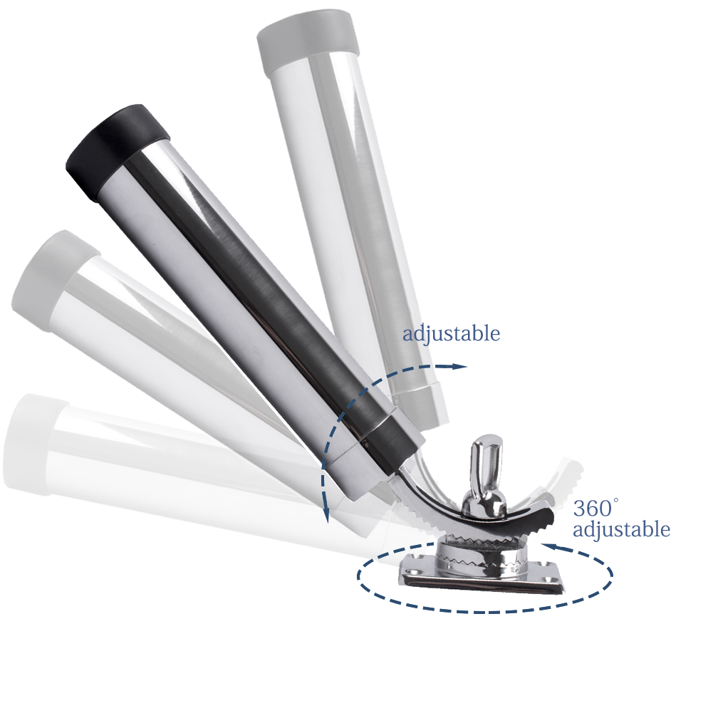 adjustable slide in fishing rod holders Outdoor Professionals (O'Pros) Belt Clip Holder Hands-Free 1/2 Tall and will adjust from 1 4PCS 316 Boat Stainless Fishing