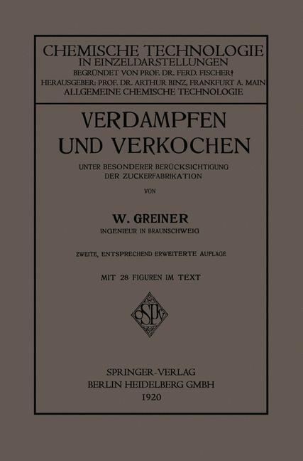 Verdampfen Und Verkochen | Buch | 9783662341742