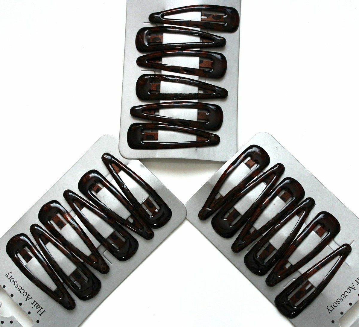 Metal Alloy Snap Clips Zac's Alter Ego Sleepy Hair Clips Set Of 6 - Snap Clips In School Colors, Metal Alloy Pince A Cheveux