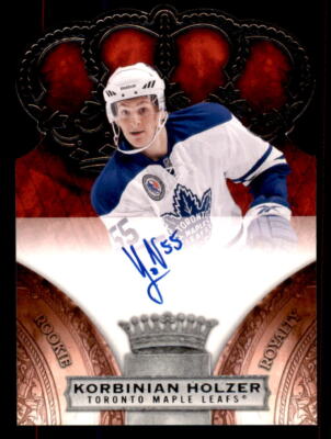 2010-11 Panini Crown Royale #162 Korbinian Holzer Maple Leafs Auto RC 026/499