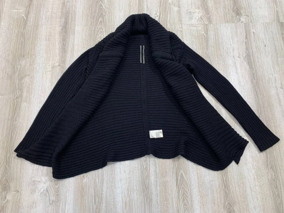 Cárdigan Hombre Rick Owens Talla M Color Negro Foto 4 de 4