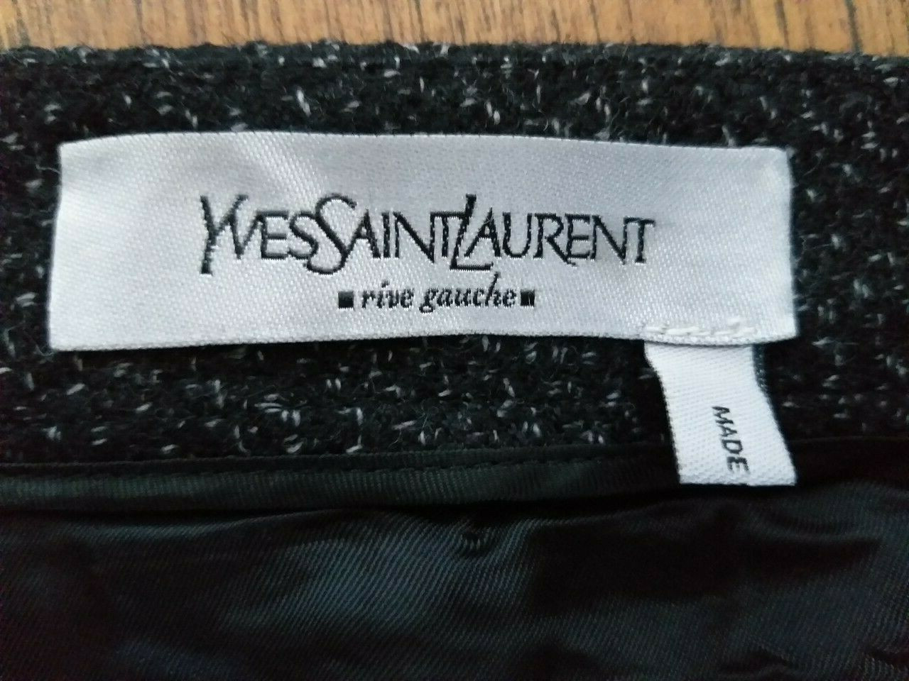 Gonna in lana al ginocchio YVES SAINT LAURENT taglia 42