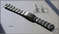 SALE 20mm curved End OYSTER Solid Stainless Steel Watch bracelet,Screws Links
