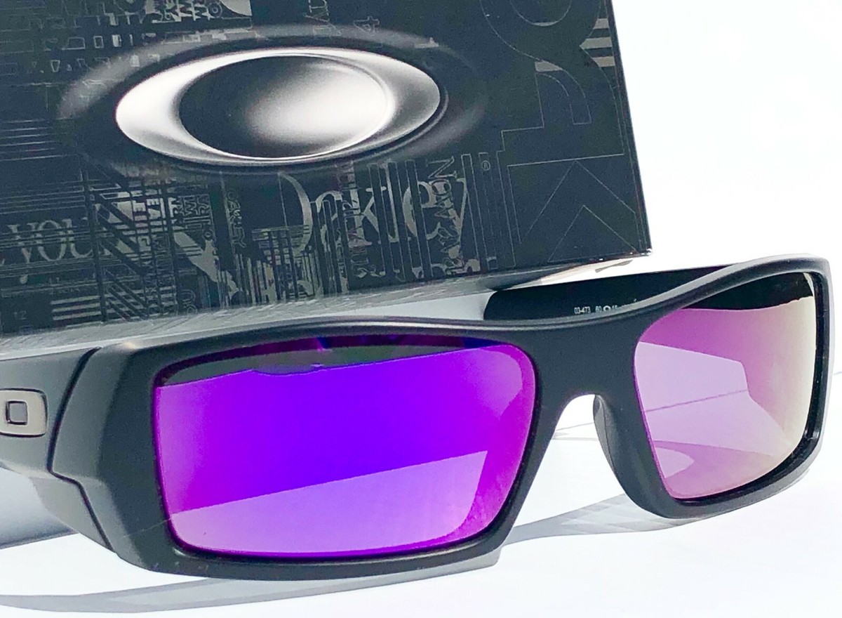 NEW* OAKLEY GASCAN Matte BLACK POLARIZED Galaxy Purple Violet