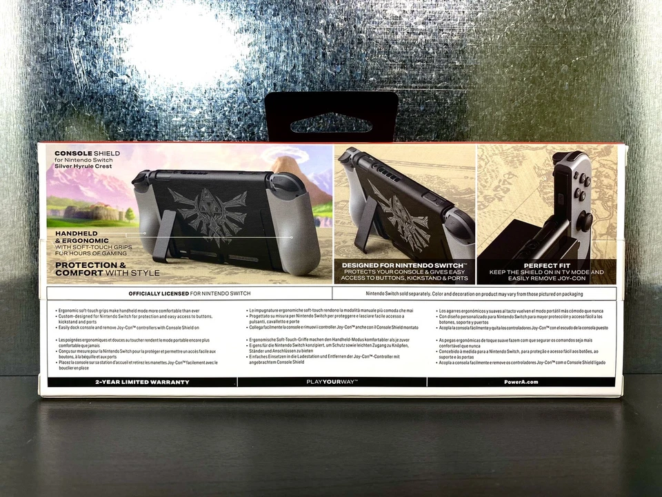 PowerA Console Protective Case for Nintendo Switch - Zelda Silver Hyrule Crest - Image 2 of 3