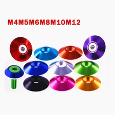 M4M5M6M8M10M12 Cup Washer Anodised Aluminium Flat Head Countersunk Screw Washers