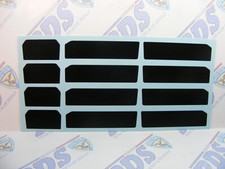 Black Out Window Water Slide Decals for 1/64 Greenlight Ford transit Van