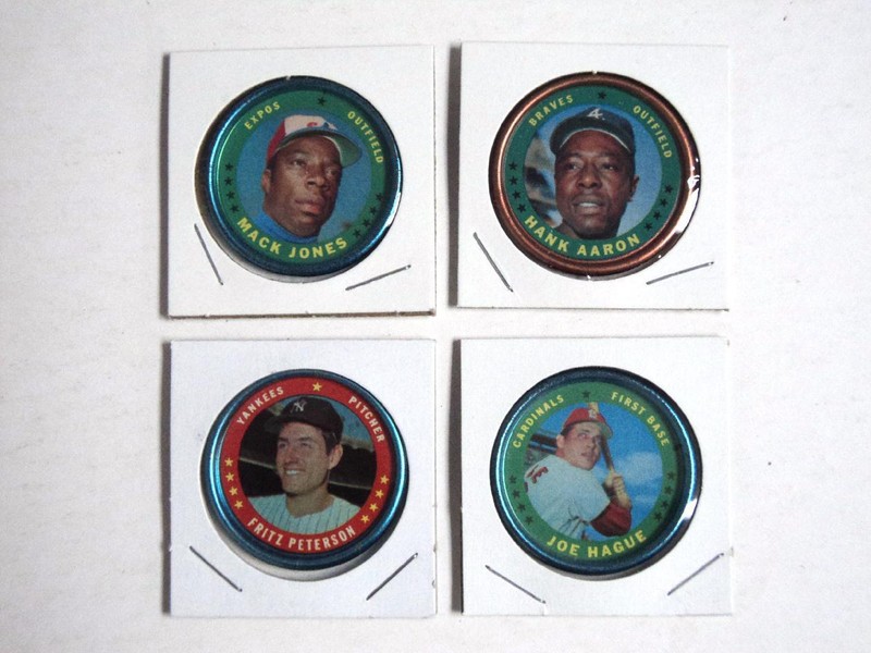 HIGH GRADE 1971 Topps Coin #138 Fritz Peterson Yankees MINT - ONLY