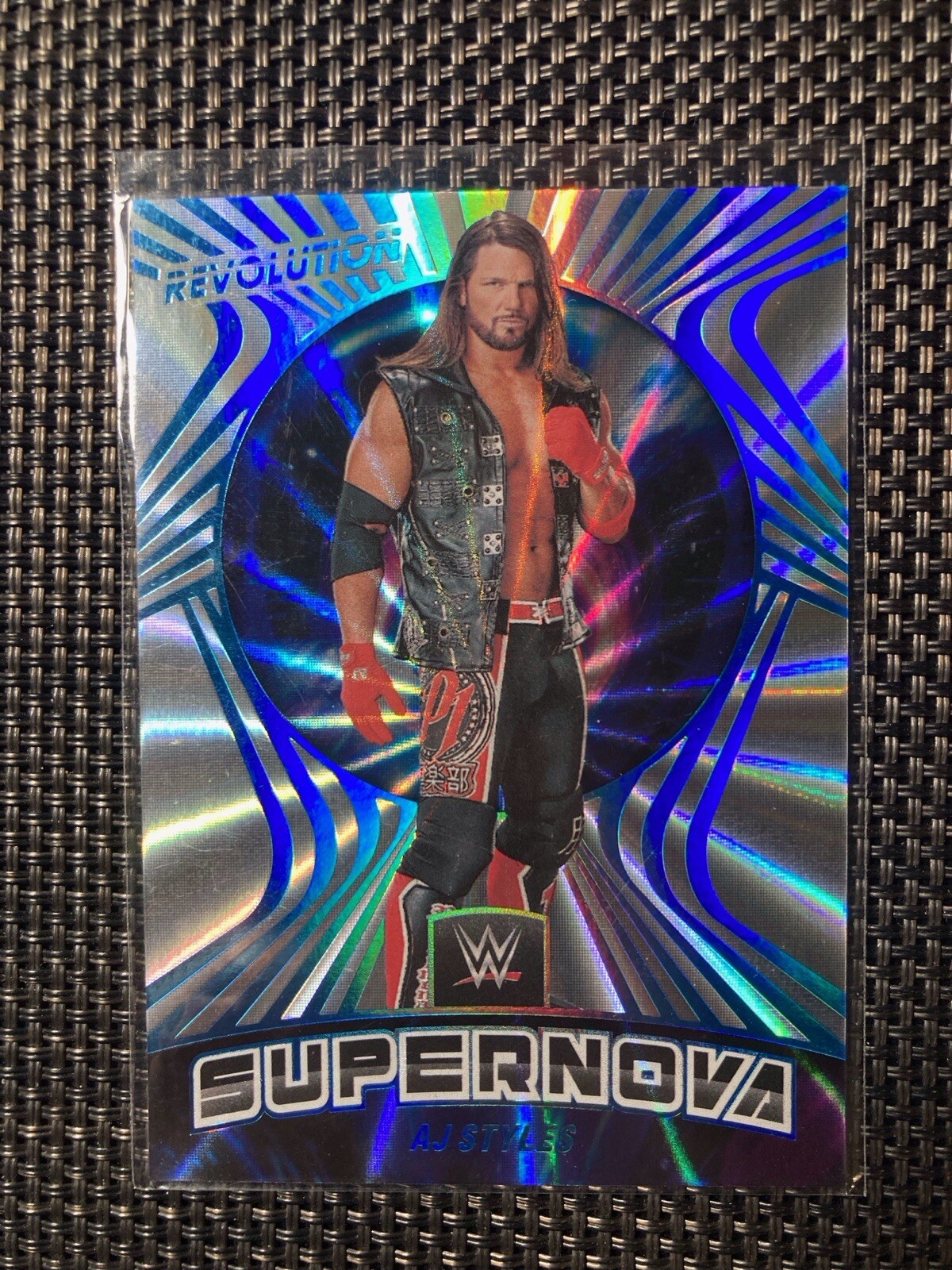 2022 Panini Revolution WWE Supernova AJ Styles 25 Sunburst /99