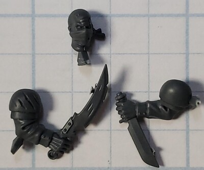 Warhammer 40k Genestealer Cult Bits Brood Brother Knife Fighter Knives Mask Head