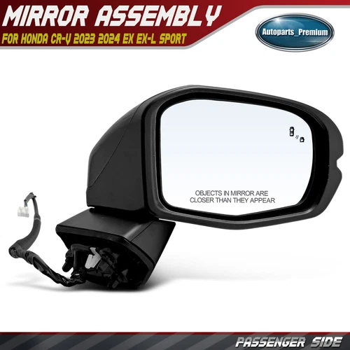 Passenger Power Mirror w/ Heated Signal Blind Spot for Honda CR-V 2023 2024 2025